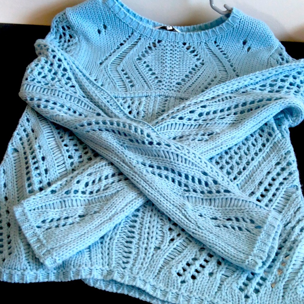 Light Blue 100% acrylic sweater